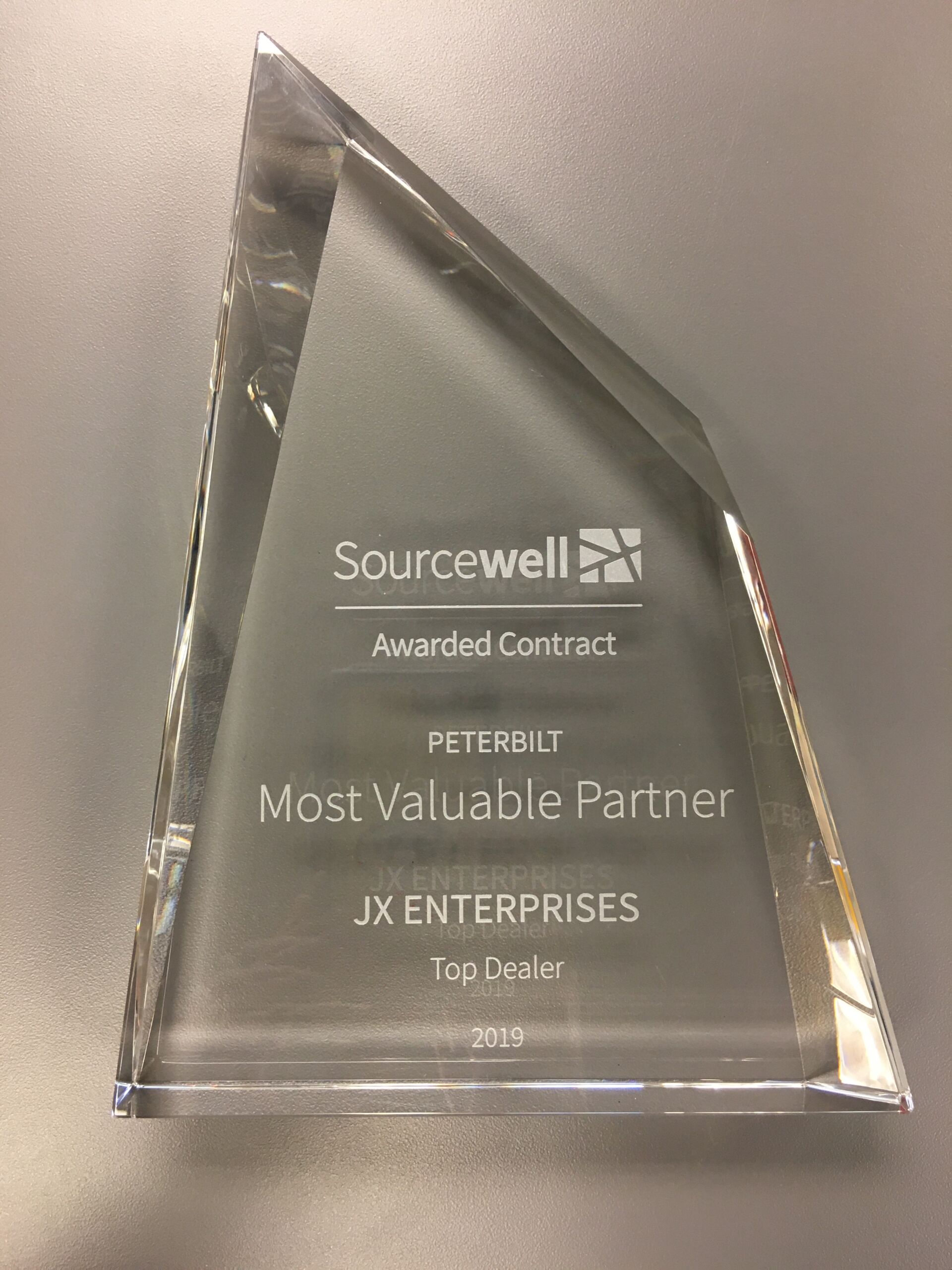 Clear 2019 sourcewell 'most valuable partner' award for JX Enterprises