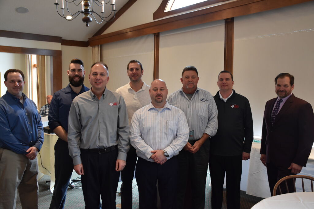 Top Parts Performers - Pictured L-R: Rich Yezzi - VP of Operations, Eric Inman, Brad Adams - Regional Operations Manager, Justin Buskirk, Micah Herrin - Regional Operations Manager, Steve Brent, Heath Littrel - Regional Operations Manager & Eric Jorgensen - President & CEO.